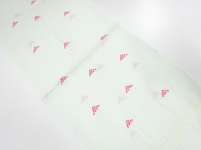 正絹　絽　絞り　夏用帯揚げ